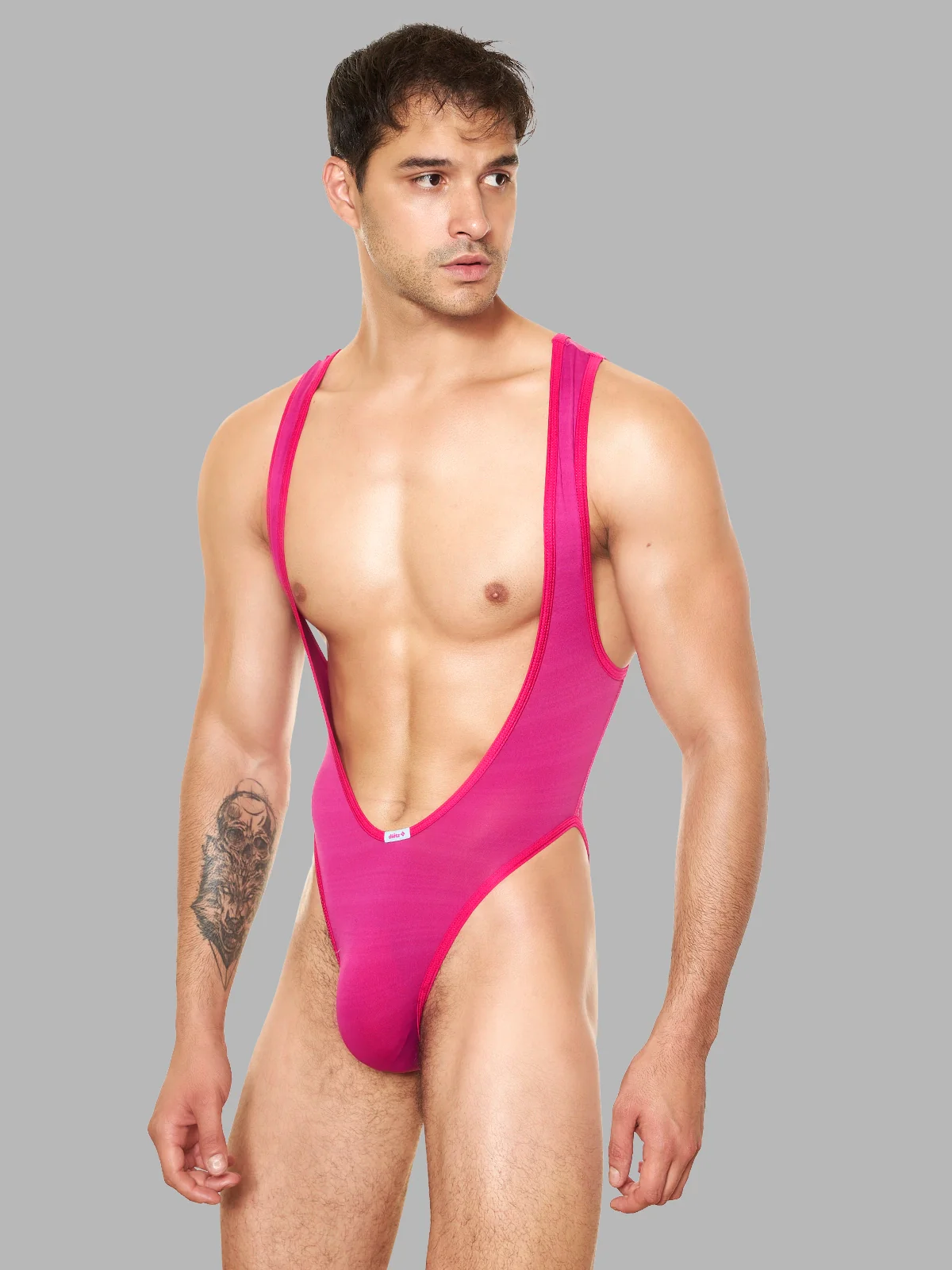 Body Silo Wrestler para Hombre Fucsia - Image 3